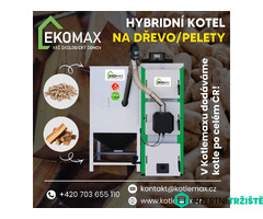 Hybridní kotel na dřevo/pelety 12 kW