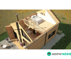 Dřevěný celoroční / rekreační domek 5 m x 7 m (35 m2) - 7
